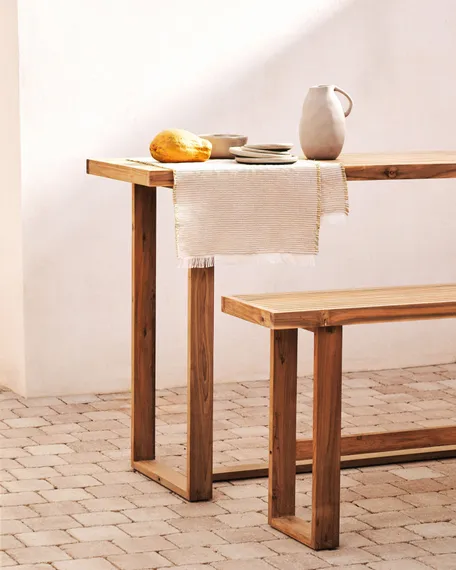 Барный стол Canadell из массива тика 140x70 см