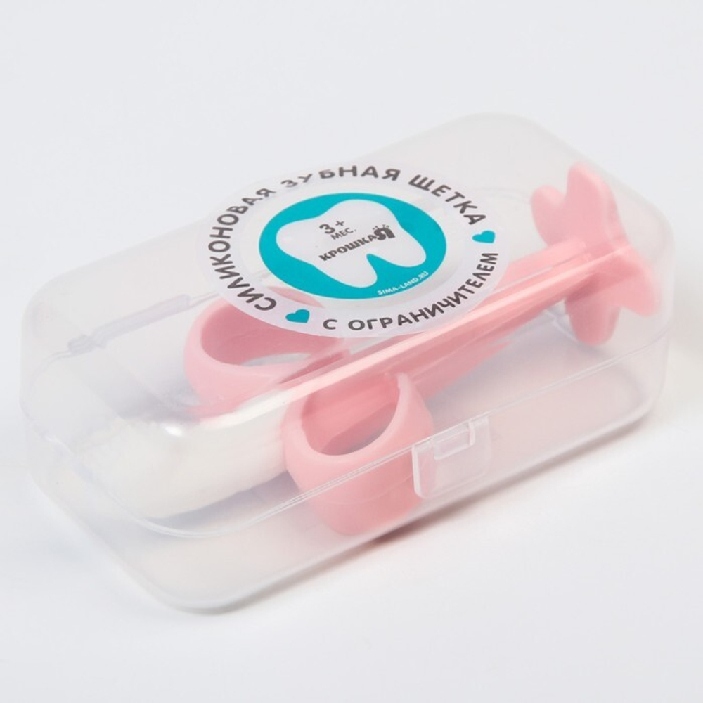6930184 Зубная щетка "Банан", в контейнере, цвет розовый
