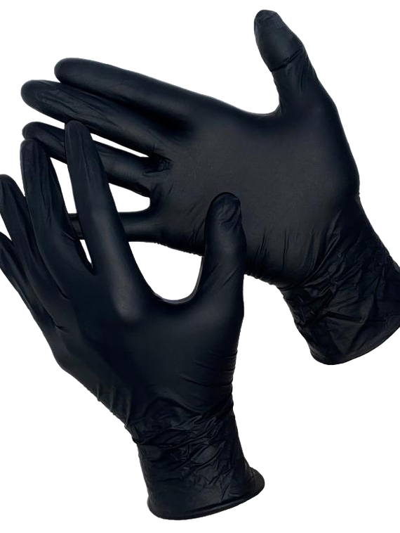 Перчатки Total Black / Размер XS нитриловые