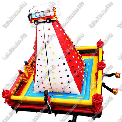 Коммерческий надувной скалодром "Пожарная часть", 8*8*7 м