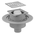 Трап ViEiR с сухим затвором (САТИН)  10х10 ПРЯМОЙ  (8/1шт)