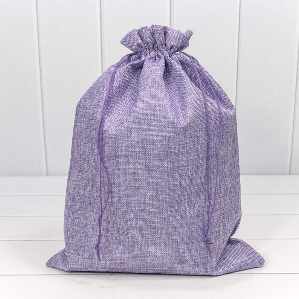 Мешочек 30х40см Лен искусственный (Сиреневый)