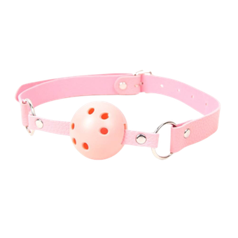 Кляп с отверстиями для дыхания SM Gag (розовый)