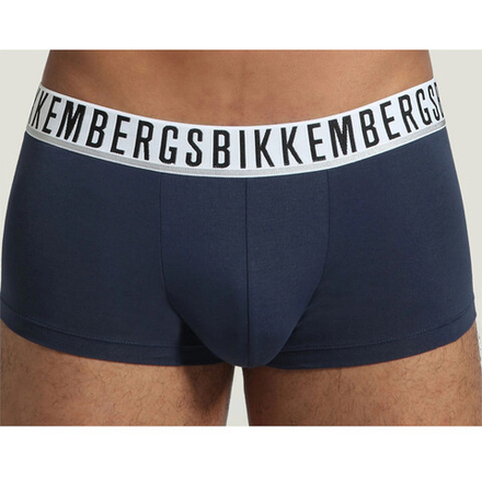 Мужские трусы хипсы синие набор 2 в 1 Bikkembergs ESSENTIAL BKK1UTR01BI/2