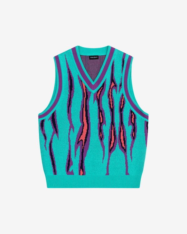 Жилет Вязаный Hellcome бирюзовый - фото 1