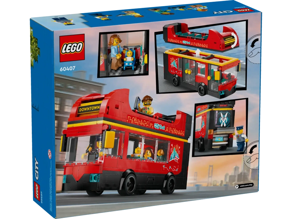 Конструктор LEGO City 60407 Двухэтажный экскурсионный автобус