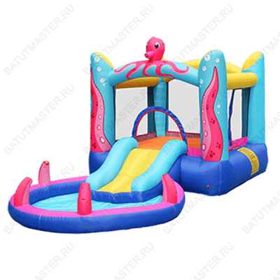 Батут для дачи, распродажа "Весёлый осьминожек" 3,8*2*1,7 м
