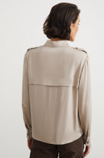 22320 Блузка женская (пепельно-бежевый)