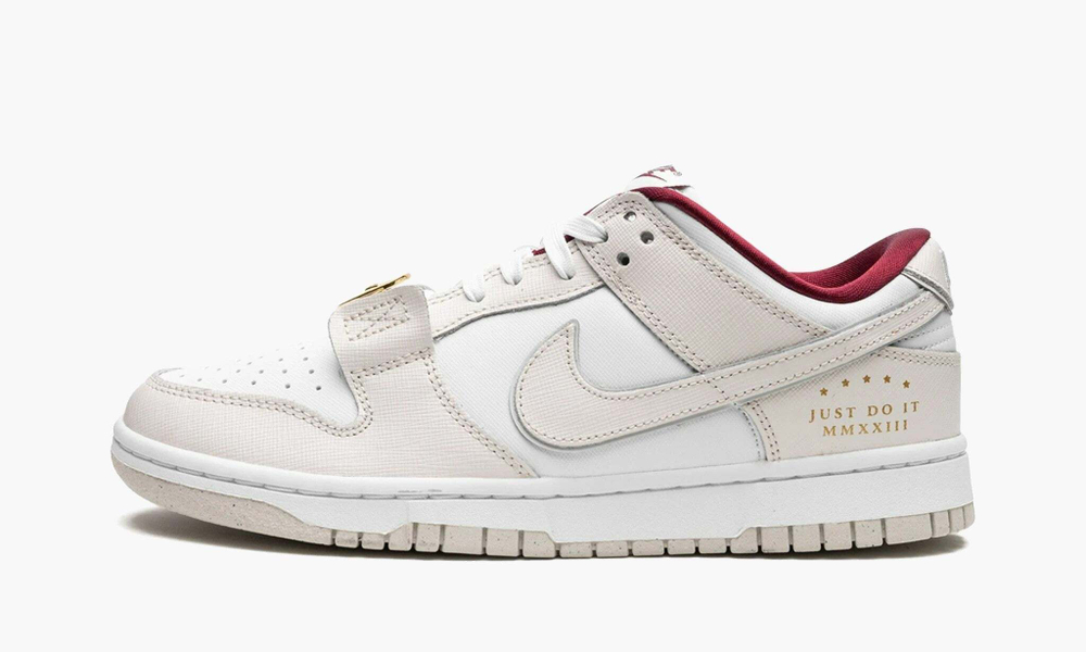 Dunk Low SE WMNS "Just Do It White Phantom"