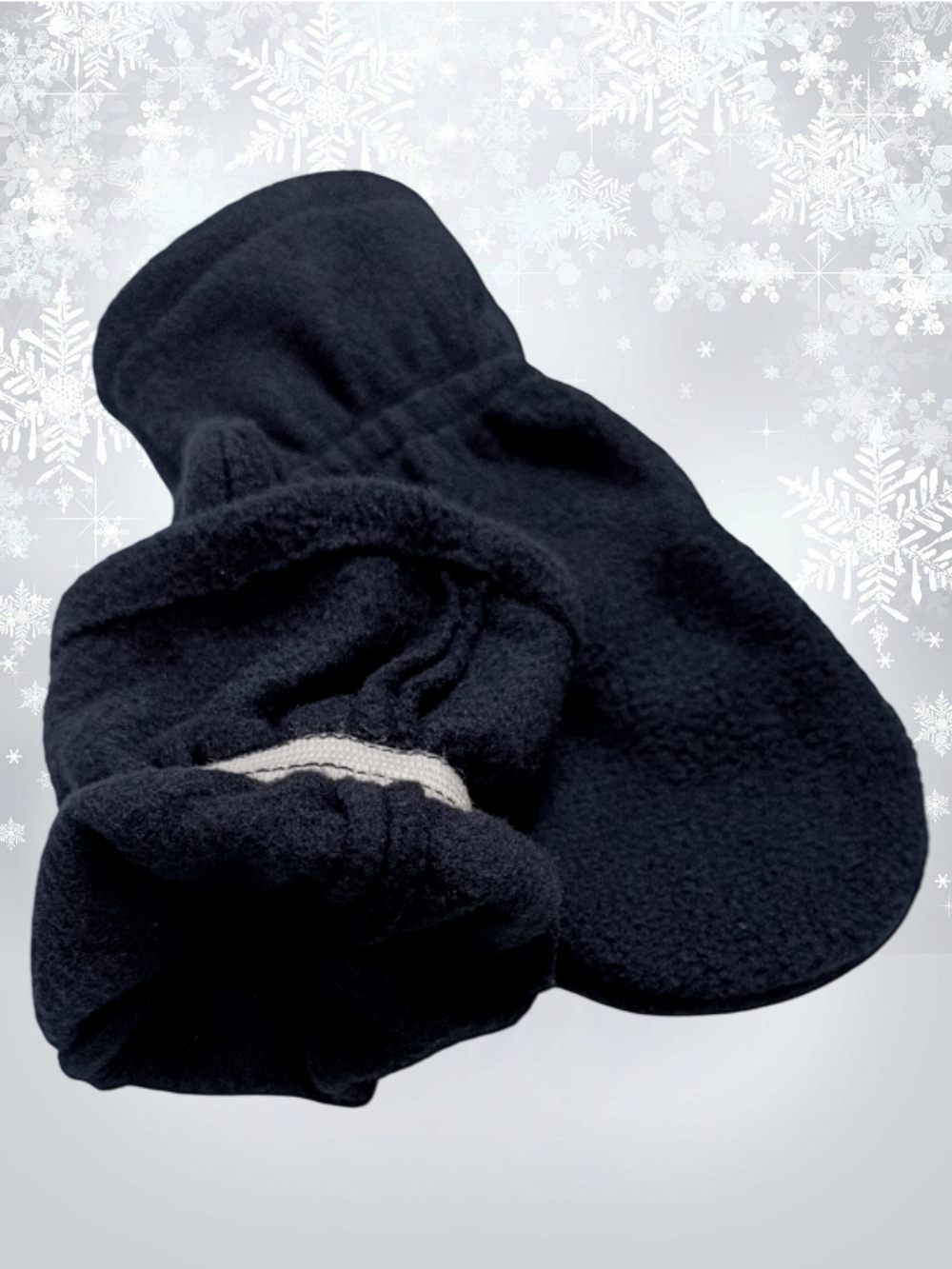 5005 Варежки детские флисовые темно-синий (14)