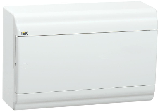 Корпус пластиковый ЩРН-П-12 модулей навесной белый/белая дверь IP41 PRIME IEK