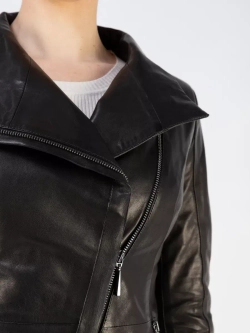 Кожаная куртка осень натуральная косуха