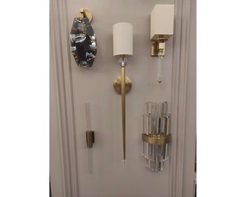 Бра 1*E14 3521/A brass new без абажуров латунь SCARLETT Newport