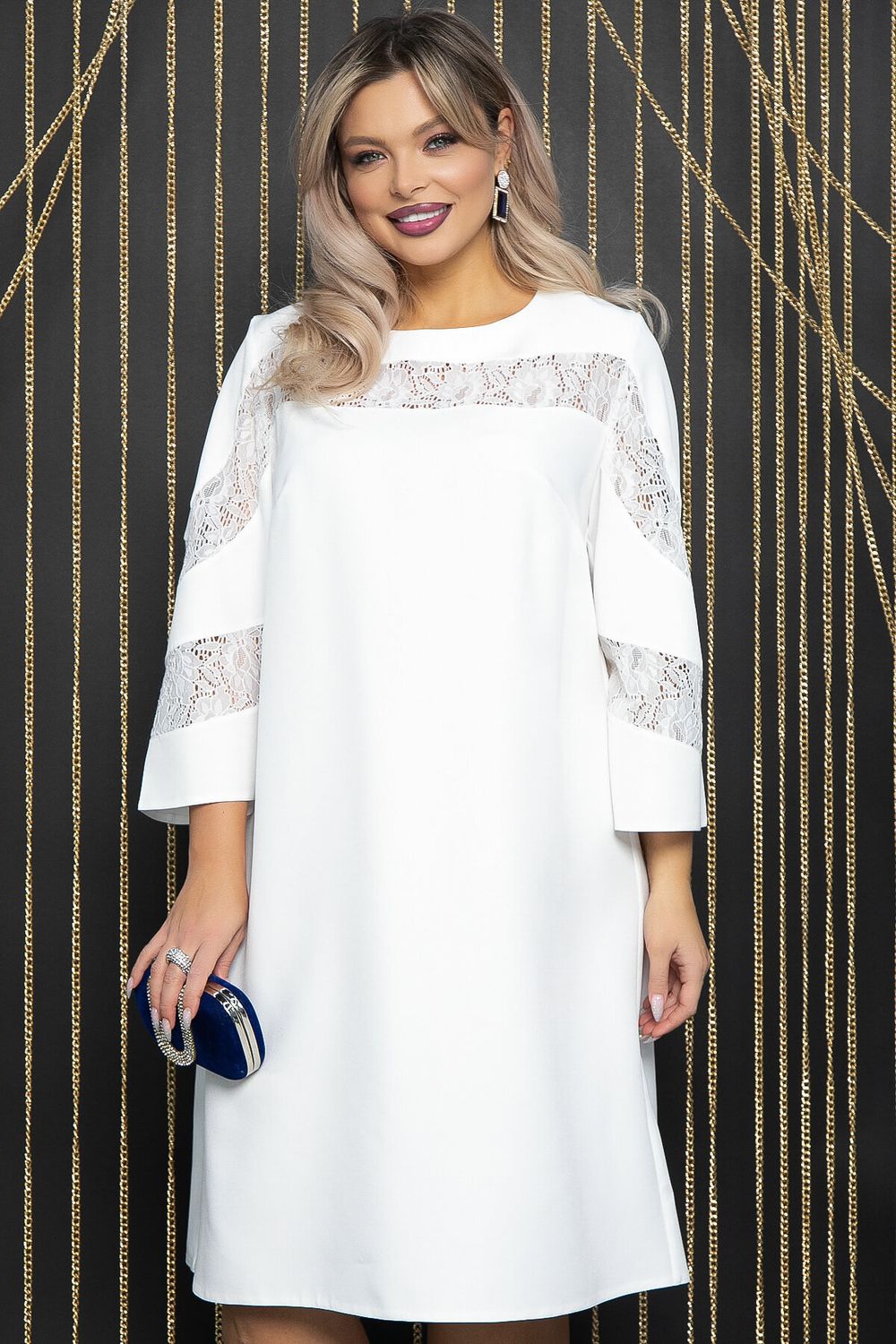 Платье с кружевом Роскошный выход (айвори) П14400-13М LT Collection