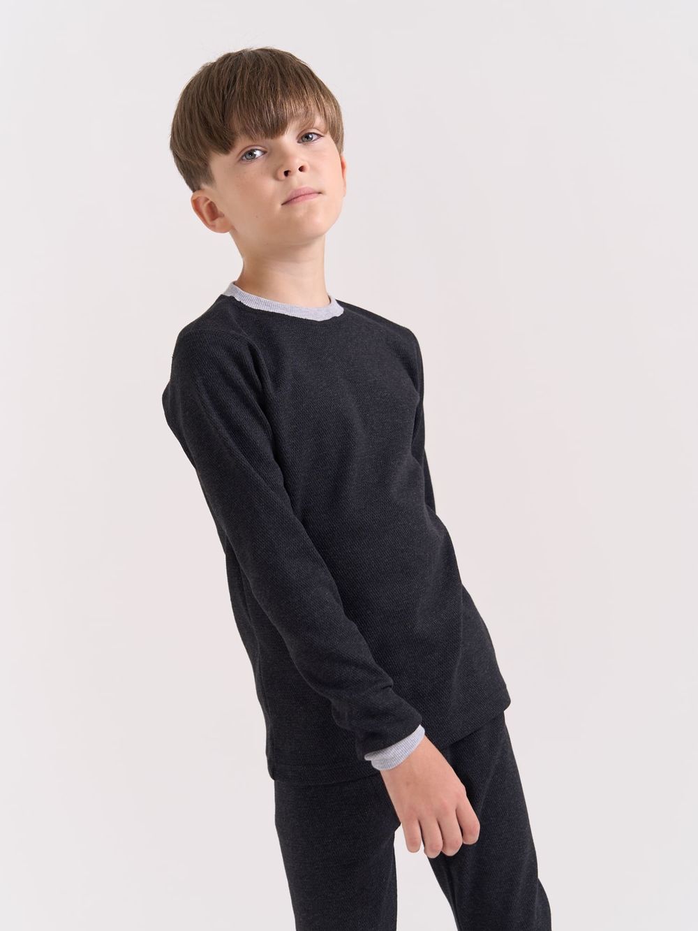 Комплект термобелья "Черный меланж" 7+