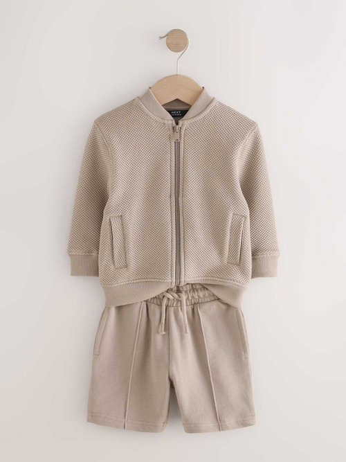 Бомбер и шорты в комплекте для мальчика Next E60-688, Песочный