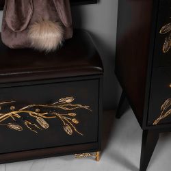 Банкетка Oliva Branch (Олива Бранч) Каштан Амбер