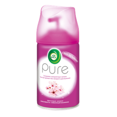 Air Wick Freshmatic PURE, Сменный баллон для автоматического аэрозольного освежителя воздуха Цветущая вишня, 250 мл