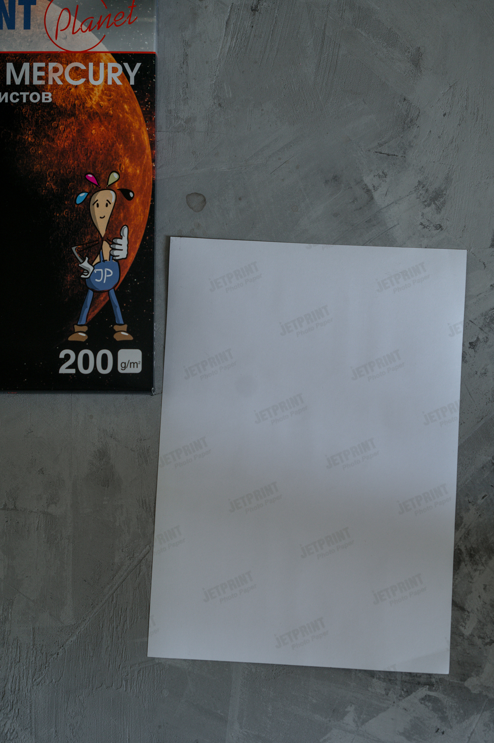 Фотобумага МАТОВАЯ, А4, 50 л, 200 г/м2 JetPrint для струйной печати фото