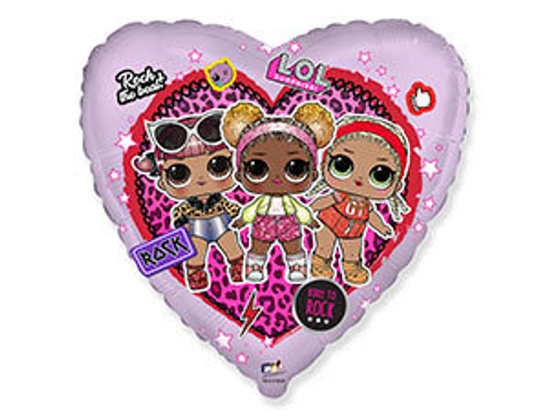 Шар фольга 18" "Куклы ЛОЛ "