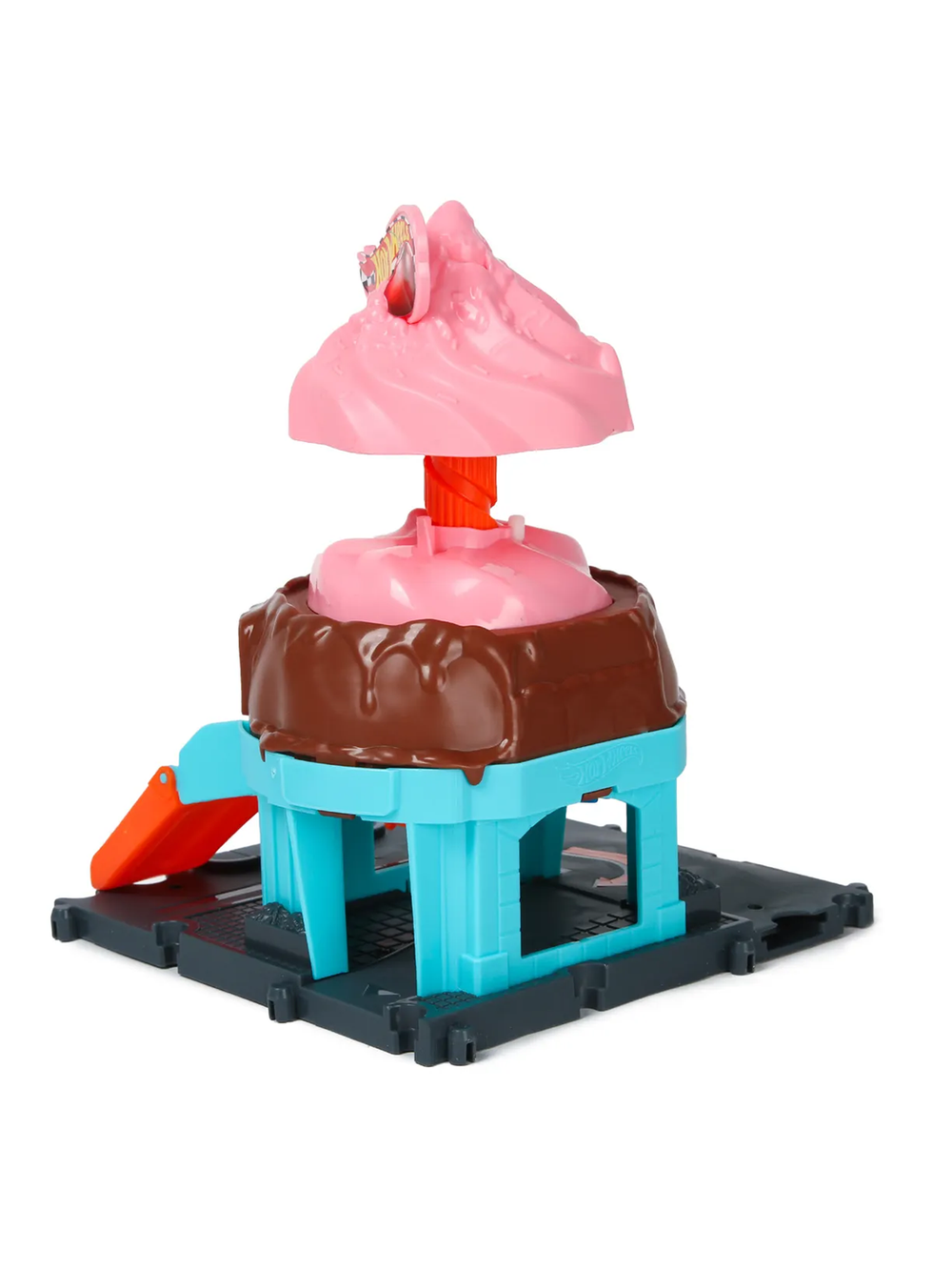 Игровой набор Hot Wheels City «Магазин мороженого» HTN77 | City Downtown Ice Cream Swirl | трек с лифтом 1:64 | 4+