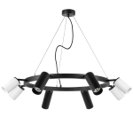 LR018874364 Люстра RULLO 8х50W GU10 ЧЕРНЫЙ/БЕЛЫЙ (571018+214436-4+214487-4)