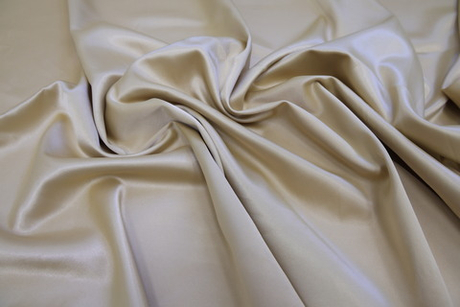 Сатин стрейч светло-бежевый