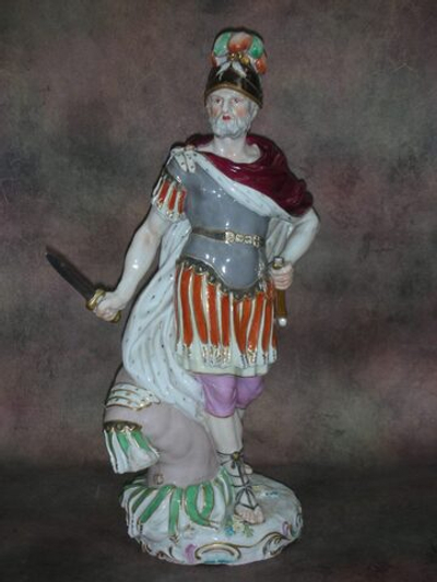 Статуэтка. Фарфор. Солдат. Римлянин. SAMSON. Франция