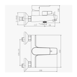 Смеситель для ванны 35к HB60719 HAIBA