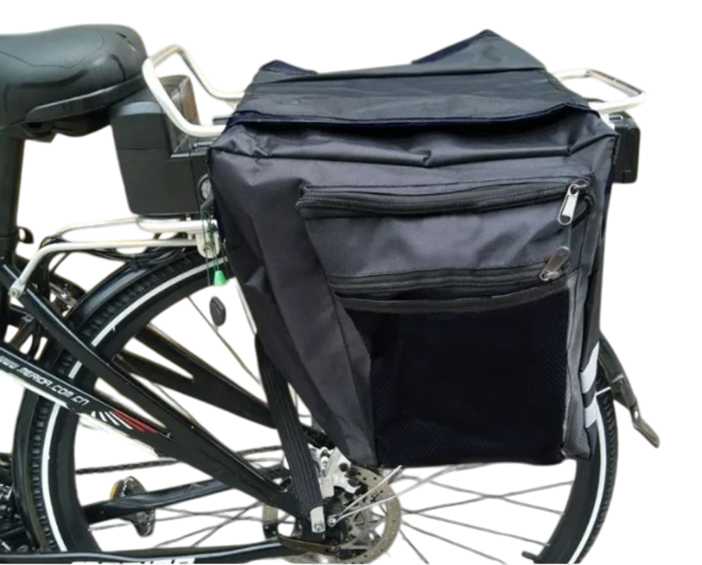 Велосумка BASIC BIKE 20л. Черный с серым