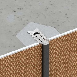 Теневой профиль разделительный анодированный медный, 3000x5x10 мм