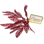 Ветка декоративная «Сказочный листопад» 25 см, Рубин