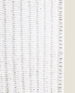 ZARA HOME КОРЗИНА ДЛЯ БЕЛЬЯ, С ПОДКЛАДКОЙ ИЗ ТКАНИ, БЕЛЫЙ