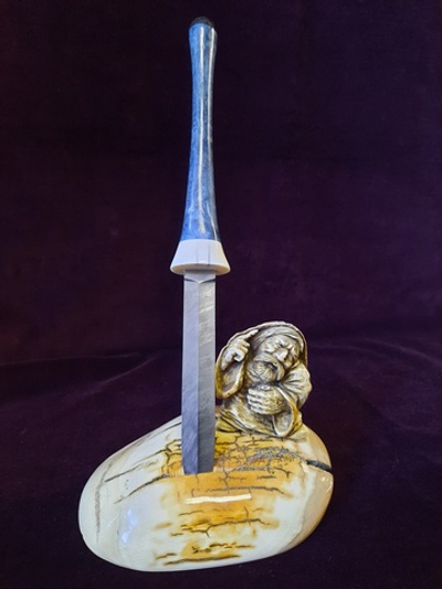 Композиция "Заповедь", бивень мамонта