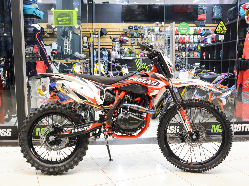 Мотоцикл эндуро PROGASI SUPER MAX 300 PRO Red/White 21/18