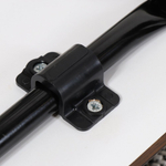 Полка для обуви, мет-л, 3 секц, 44х33х50 см, с сиденьем МДФ, дуб антик фристаил, Nika, Б2/ДА