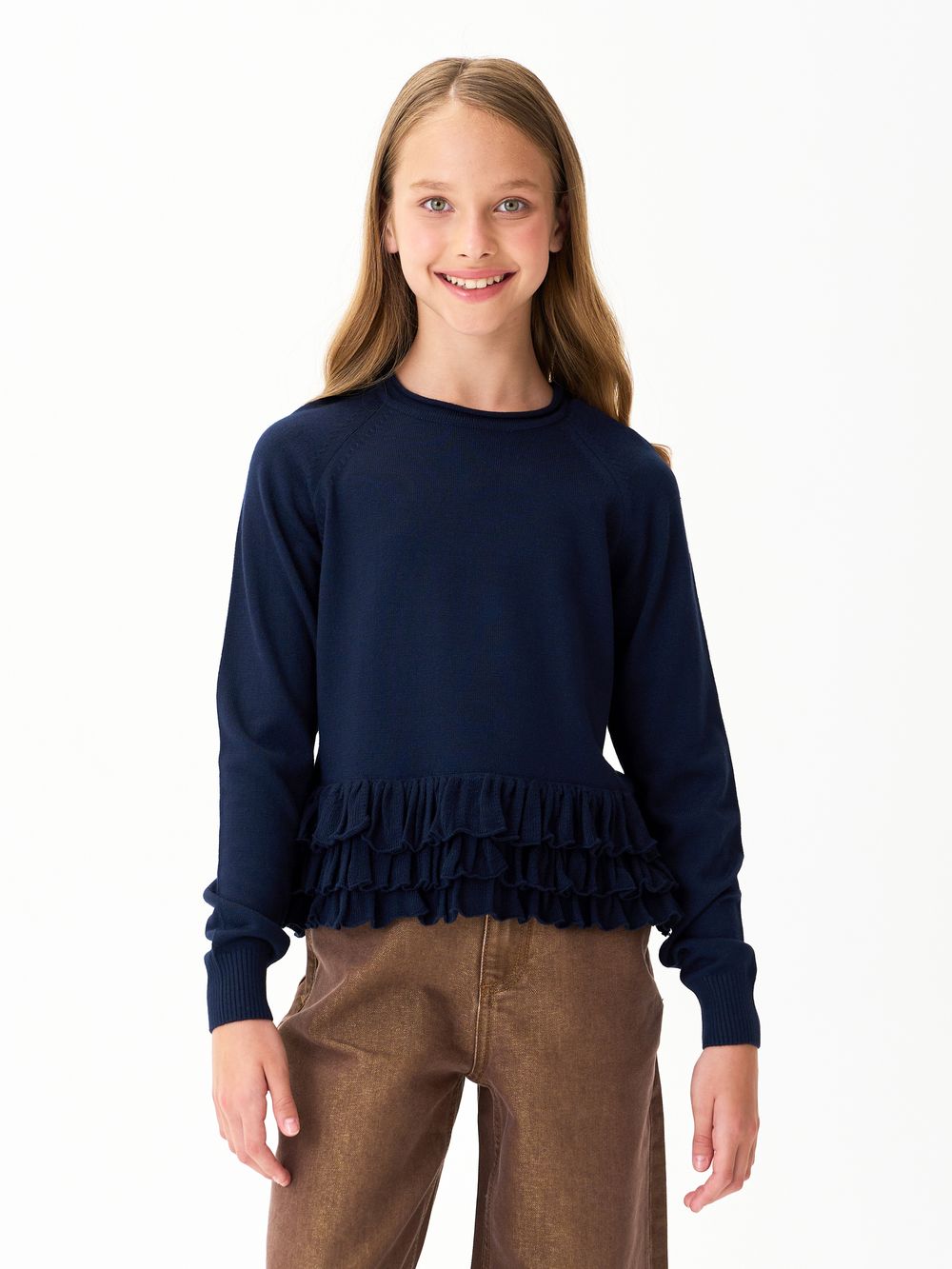 Джемпер для девочки AT1259 синий