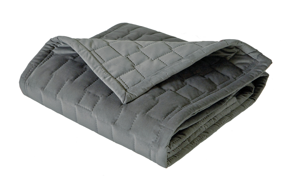 Покрывало SPIRIT ARDOISE 180х260 бархат Blanc des Vosges 180x260 Серый