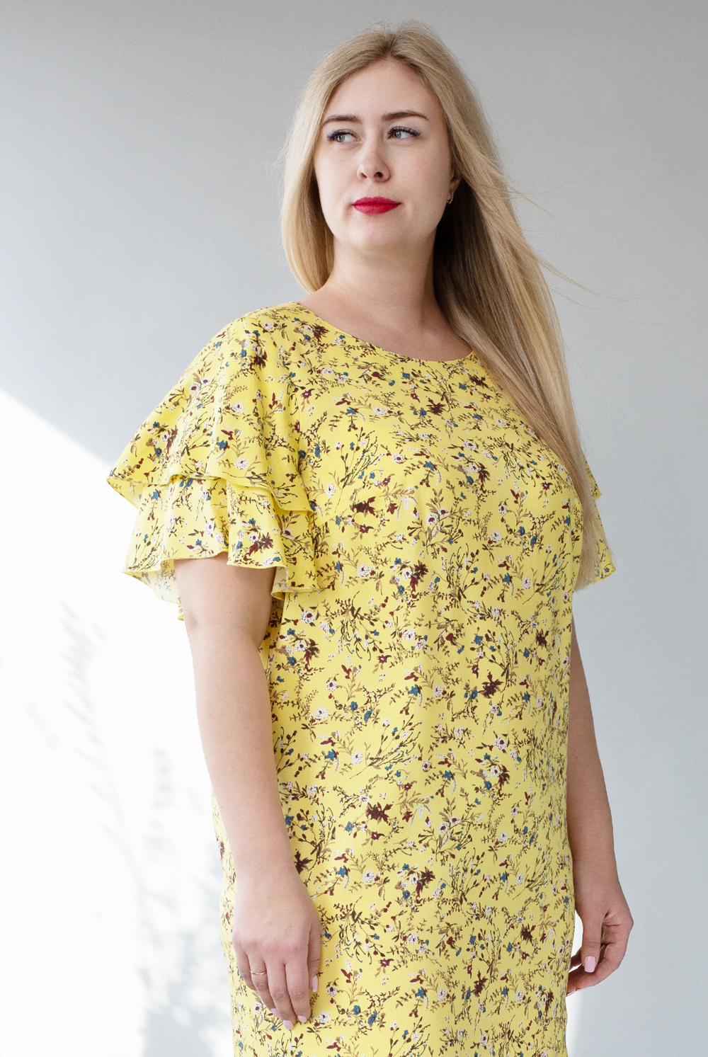 Платье женское 2867ВПА, желтый #40Ж052867ВПА