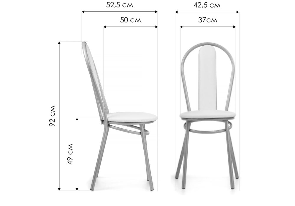 Стул на металлокаркасе Lamniel ваниль в крапинку / светлый мусс