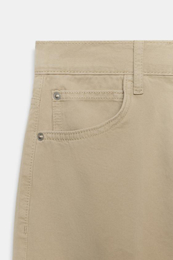 ZARA БРЮКИ BARREL СО СТРЕЛКАМИ, СВЕТЛЫЙ ЖЕЛТО-КОРИЧНЕВЫЙ