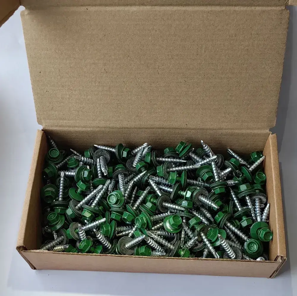 Саморез кровельный 4.8х29 6002 (лиственно-зелёный) 1кг