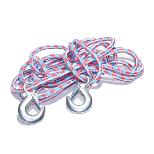 Трос буксир. (5 т) веревка плетен. 2 крюка /5 м/ Богатырь (СИГМА)