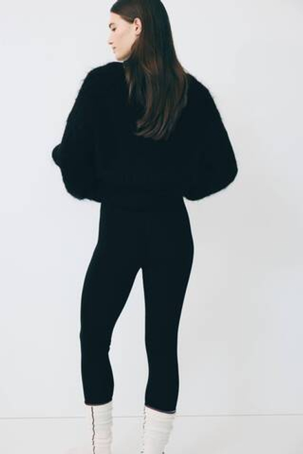 H&M Шерстяные лыжные легинсы, черный
