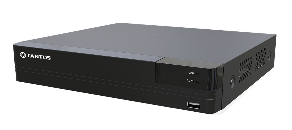 TSr-NV08155P Сетевой 8 канальный регистратор Tantos для IP камер со встроенным 8 портовым PoE