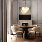 799092 Люстра RETRO 9х8W (led) E14 ЗОЛОТО/ПРОЗРАЧНЫЙ