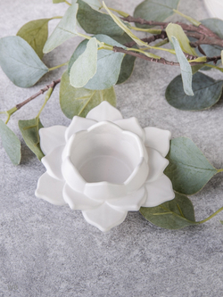 Набор статуэтка слоника и подсвечник лотос