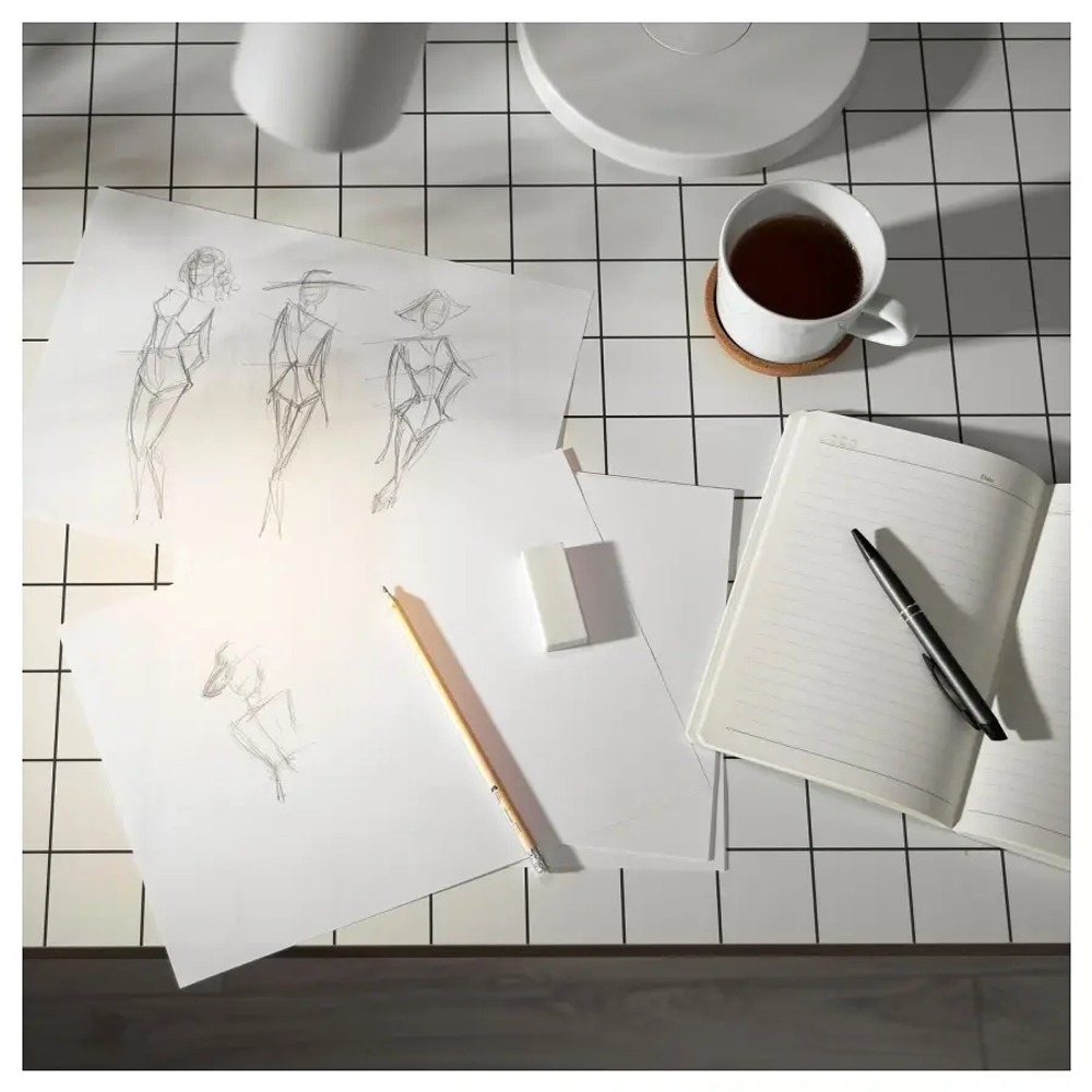 Письменный стол с ящиками - IKEA LAGKAPTEN/ALEX/ АЛЕКС/ЛАГКАПТЕН ИКЕА, 140x60 см, белый антрацит