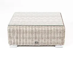 "Лунго" журнальный столик плетеный, цвет бежевый