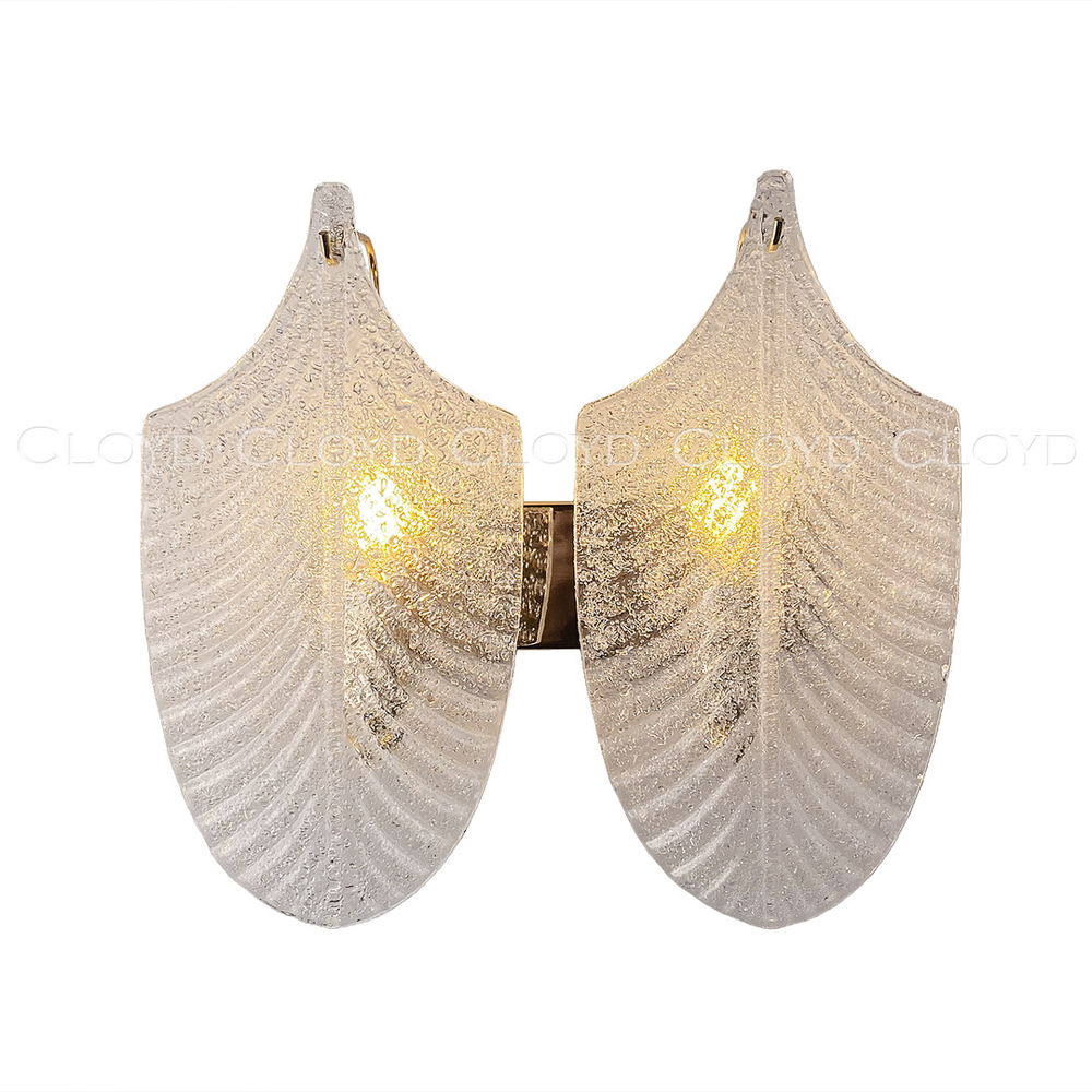 Бра Cloyd BONGA-A W2 / выс. 29 см - золото - прозрачн. стекло (арт.20438)